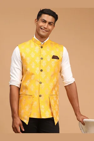 Vastramay Men Printed Nehru Jacket