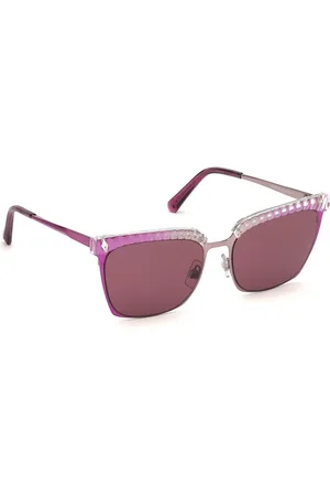 Swarovski Women Square Sunglasses with UV Protected Lens SK0196 55 83S