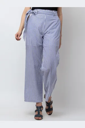DODO & MOA Women Striped Loose Fit Parallel Trouser