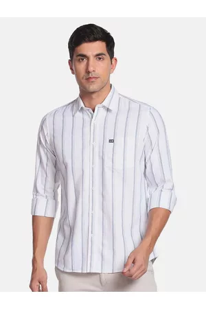 Arrow Men Slim Fit Striped Casual Cotton Shirt