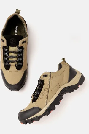 Woodland Men Colourblocked Leather Sneakers
