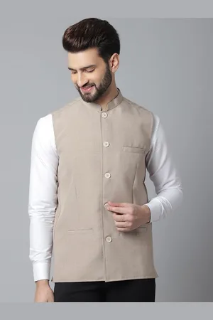 Even Men Woven Nehru Jacket