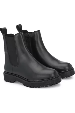 Delize Men Vegan Leather Mid-Top Casual Chelsea Boots