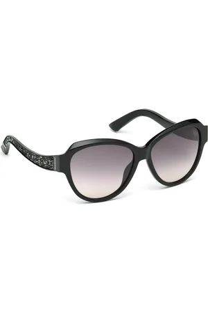Swarovski Women Cateye Sunglasses with UV Protected Lens SK0111 57 01B