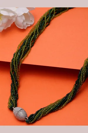 DUGRISTYLE Crystals Studded Necklace