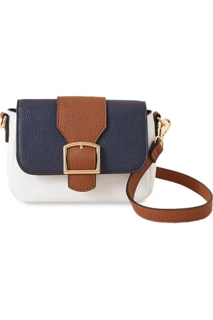 Accessorize London Women Faux Leather Multi Colourblock Sling Bag