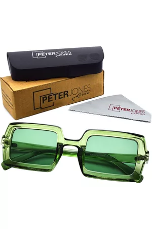 Peter Jones Eyewear Unisex Square Sunglasses with UV Protected Lens 98064TGR_S