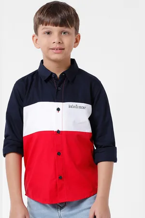 KATE & OSCAR Boys Modern Cotton Casual Shirt