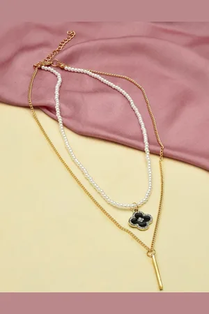 Ami Gold-Plated 2 Layered Necklace