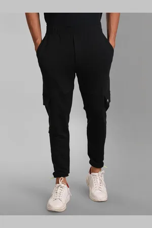 Kazo Men High-Rise Cotton Joggers Trousers