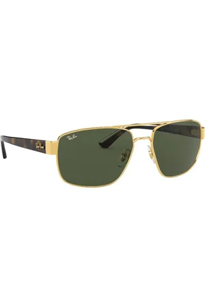 Ray-Ban Men UV Protected Green Lens Irregular Sunglasses - 0RB3663001/3160