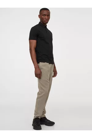 H&M Men Black Slim Fit Polo Shirt