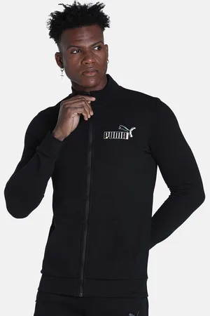 PUMA Men Slim Fit Graphic Cotton Sporty Jacket