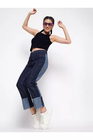 Belliskey Women Boyfriend Fit High-Rise Jeans
