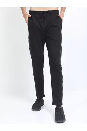 Ketch Men Black Solid Slim-Fit Track Pant