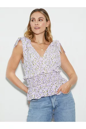 Dorothy Perkins Floral Print Styled Back Top