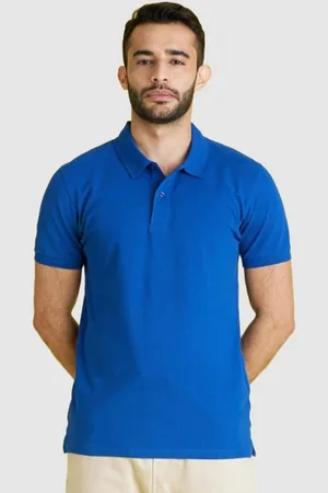 Celio Men Cotton Polo Collar T-shirt