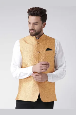 Hangup Men Printed Woven Nehru Jackets