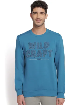 Wildcraft Men Teal Printed Sweatshirt