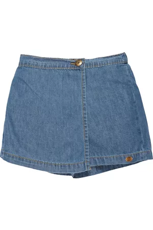 KiddoPanti Girls Blue Denim Shorts