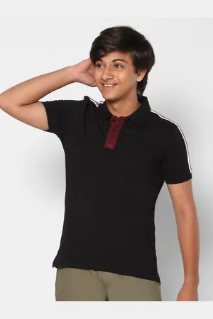 TeenTrums Boys Polo Collar Cotton T-shirt