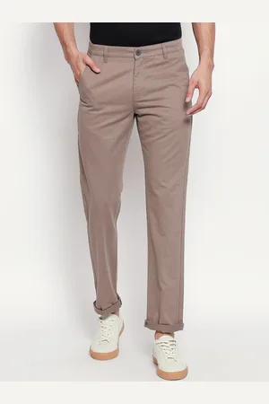 Pantaloons Men Taupe Chinos