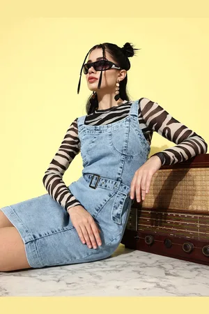 Roadster The Lifestyle Co. Light Blue Denim Bodycon Pret-a-Party Going Out Dress