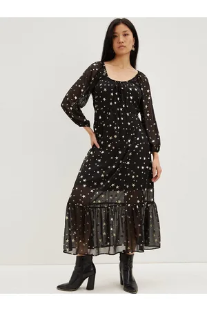 Dorothy Perkins Printed A-Line Midi Dress