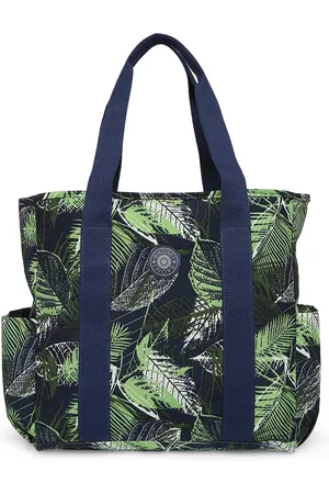 BAOMI Green Printed Shopper Tote Bag