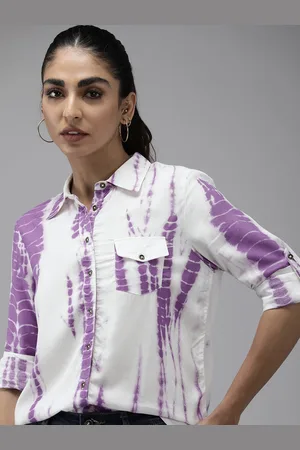 Roadster The Lifestyle Co. Women Printed High-Low Casual Shirt