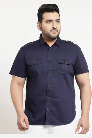 Pluss Men Casual Cargo Shirt