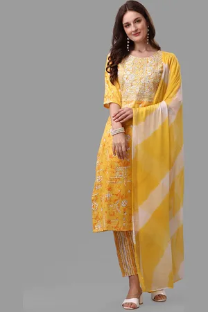 Berrylicious Women Ethnic Motifs Thread Work Pure Cotton Kurta with Trousers & Dupatta