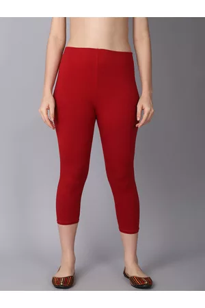 GRACIT Women Cotton Solid Mid Rise Capris
