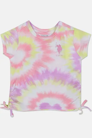 Ralph Lauren Girls Tie and Dyed Pure Cotton T-shirt