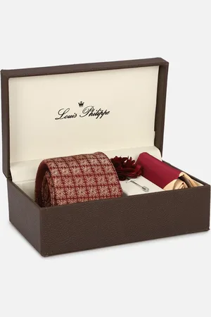 Louis Philippe Men Printed Accessory Gift Set