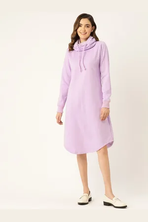 BRINN Fleece Hooded A-Line Dress