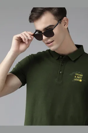 SPYKAR Men Polo Collar Pure Cotton Slim Fit T-shirt