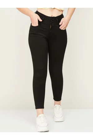 Lifestyle Women Mid Rise Regular Fit Skinny Fit Cotton Jeans