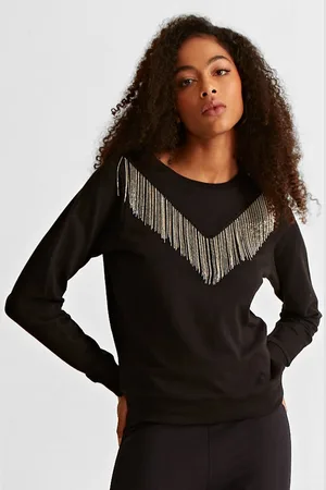 COVER STORY Women Embellished Sweatshirt
