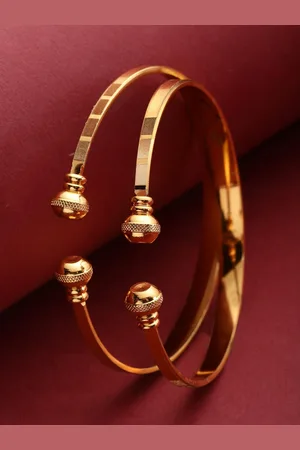 PANASH Set Of 2 Gold-Plated Bangles