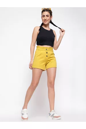 Belliskey Women High-Rise Denim Shorts