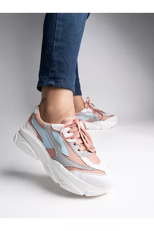 Shoetopia Girls Woven Design Lightweight Sneakers
