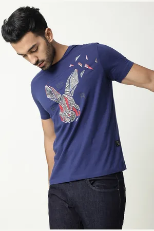 RARE RABBIT Men Rings-4 Slim Fit Solid Polo Collar T-Shirt
