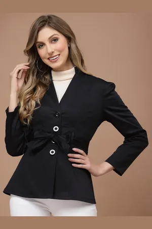 KASSUALLY Women Single-Breasted Blazers With Belt