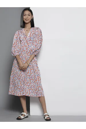 Dorothy Perkins Floral A-Line Midi Dress