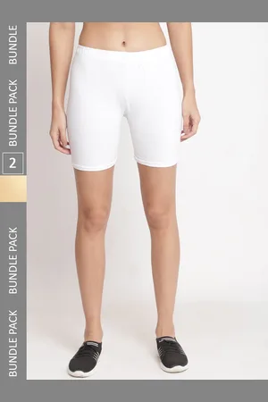 Jinfo Women Pack Of 2 Cotton Cycling Sports Shorts