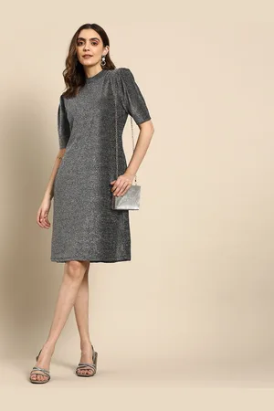 Buy All About You Cotton Puff Sleeves Tiered A Line Dress - Dresses for  Women 26334880 | Myntra