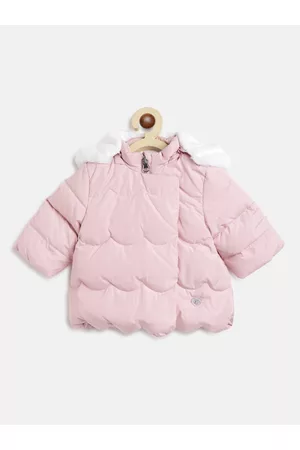 chicco Girls Pink Insulator Hooded Long Sleeves Puffer Jackets