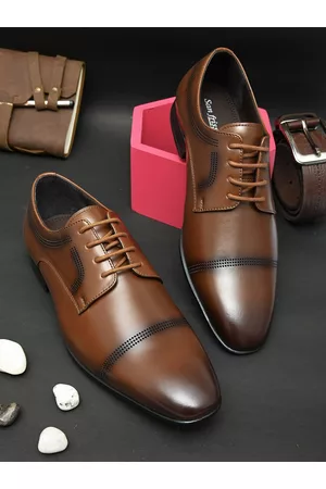 San Frissco Men Synthetic Leather Formal Derbys