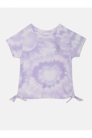 Ralph Lauren Girls Tie and Dye Dyed Pure Cotton T-shirt